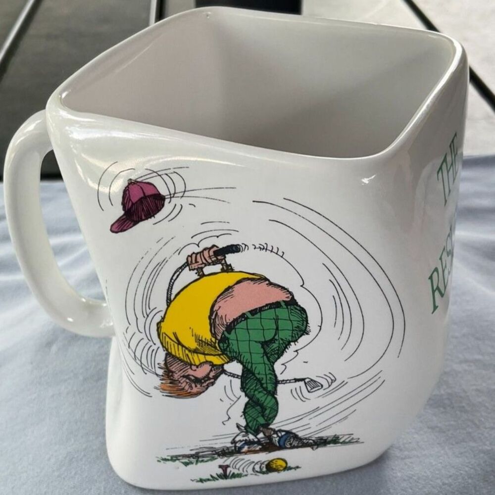 Vintage 1991 Twisted Golf Mug
